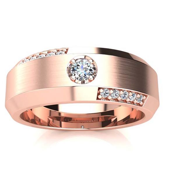 Albert Diamond Ring-Rose-10K