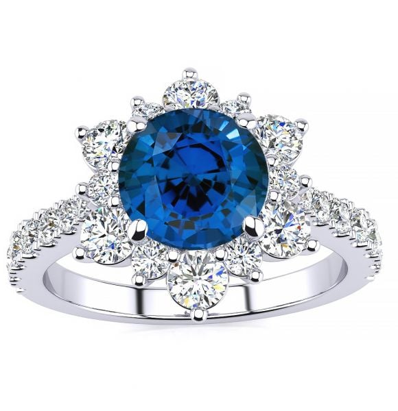 Snowflake Sapphire Ring