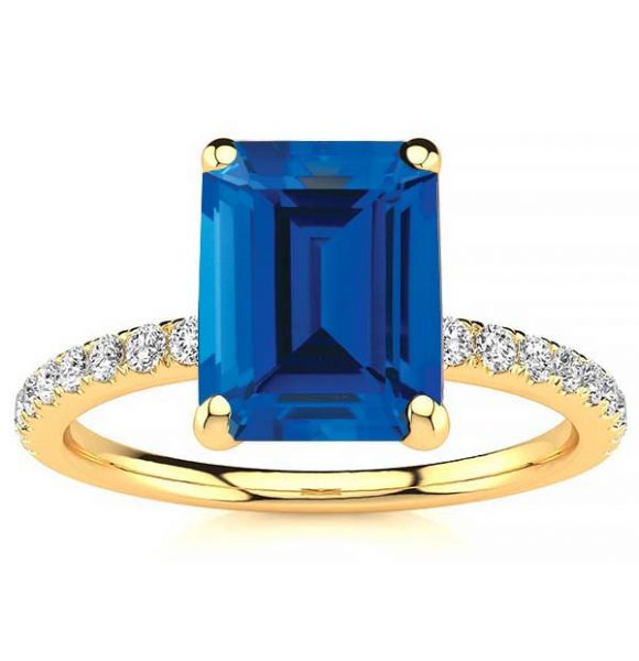 Yana Sapphire Ring-Yellow -10K