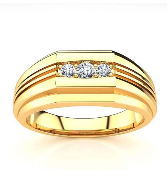 Scott Diamond Ring-Yellow Gold-10K