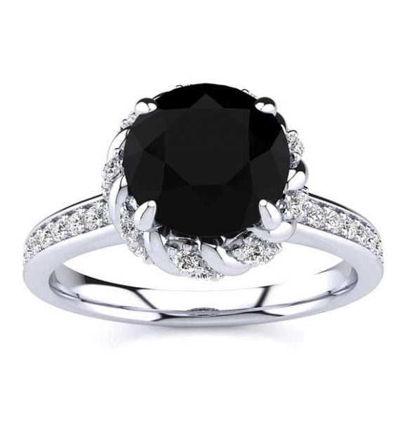 Sultana Black Diamond Ring